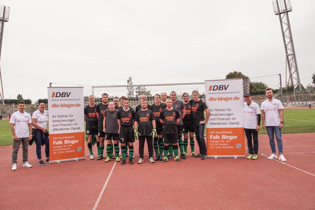 Chemnitz- Glauchau - Fußball-Freundschaftsspiel zwischen Special Olympics Sachsen e.V und eine Ehrenmahnschaft des 43. Deutschlandturnier der Finanzämter